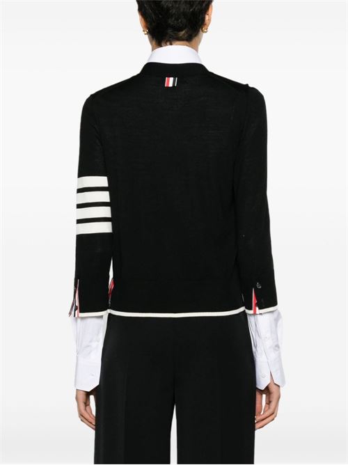 Cardigan con dettaglio a 4 righe THOM BROWNE | FKC334DY1014001